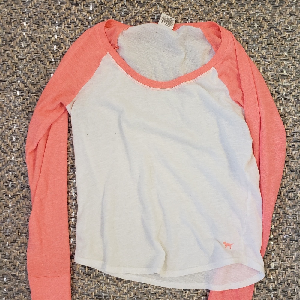 VS PINK BASEBALL LONG SLEEVE